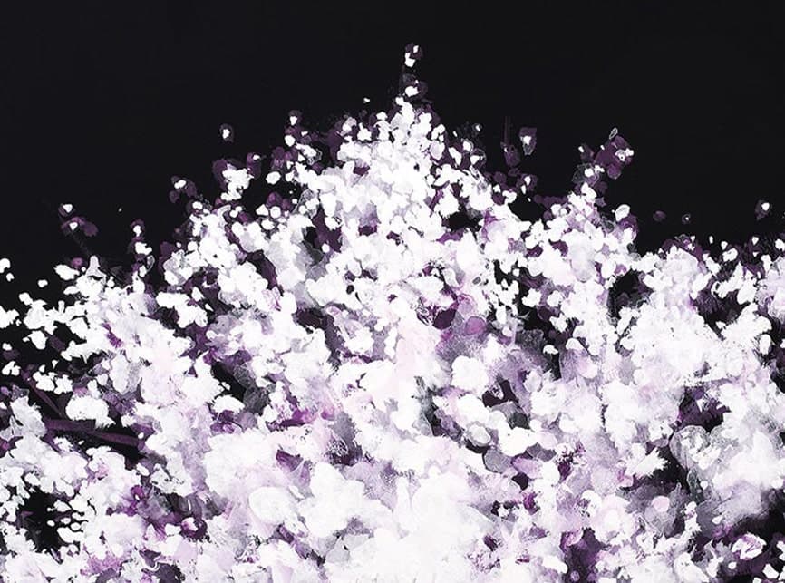 作家名 Hiromi 作品タイトル 夜桜 -佇む-